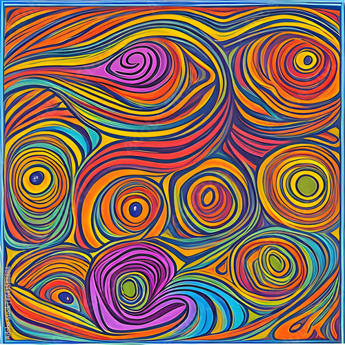 abstract pattern with circles ART