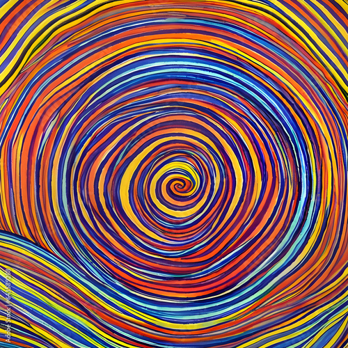 abstract background with spiral art