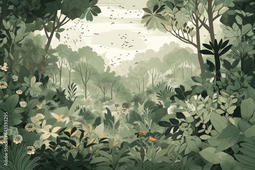 Preserving and protecting natural habitats. Save planet. Generative AI.