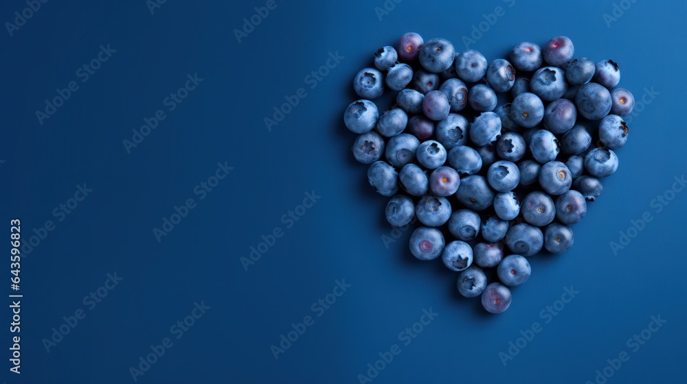 heart shaped blueberries. heart shaped blueberries.