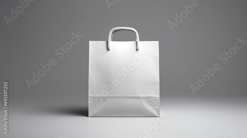 blank paper bag mockup isolated background, Generative ai