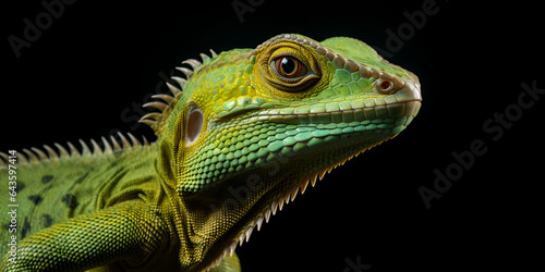 Green wildlife lizard  branches  wild animals  chameleon Green Lizard Is Sitting On A Log That Has Its Mouth Open Background  Iguana HD wallpaper