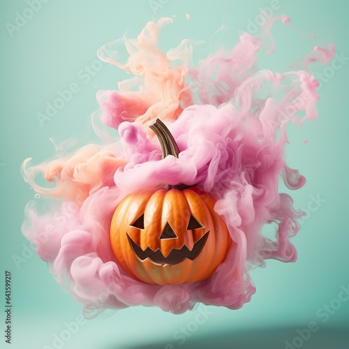 As the pink smoke billows around a jack-o'-lantern, halloween marks the transition from summer to autumn, celebrating the bountiful harvest of pumpkins and other autumnal vegetables
