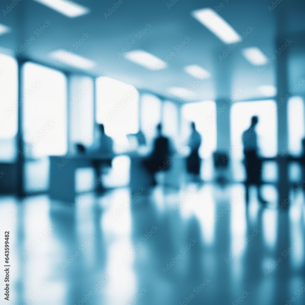 Silhouettes in office environment Silhouettes in office environment