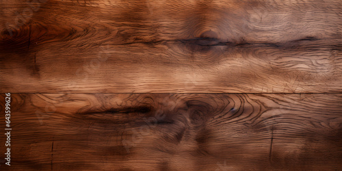 Close up Dark Wood texture. Walnut wooden background. brown table or floor. Pattern for plank and wooden wall. Old wood boards for vintage desk, surface and parquet. Nature timber panel for backdrop