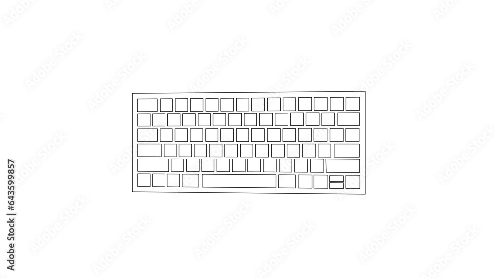3d render of a keyboard