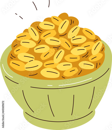 Bowl With Grain