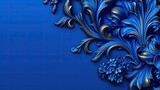 royal blue background design, with copy space