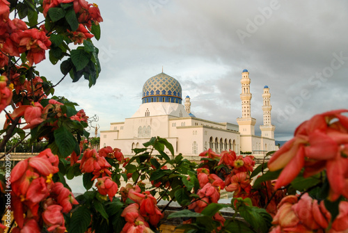 Foto Masjid Bandaraya Kota Kinabalu City Mosque, Sabah, Borneo, Malaysia