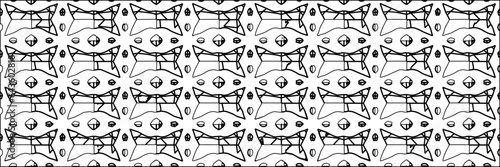 White background with striped shapes. Texture with figures from lines.Line shape design.Abstract background for web page, textures, card, poster, fabric, textile. Monochrome graphic repeating design.