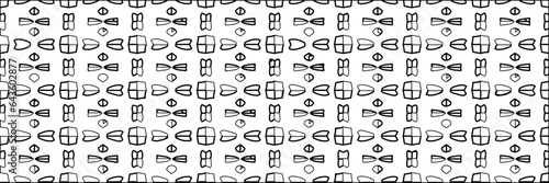 White background with striped shapes. Texture with figures from lines.Line shape design.Abstract background for web page, textures, card, poster, fabric, textile. Monochrome graphic repeating design.