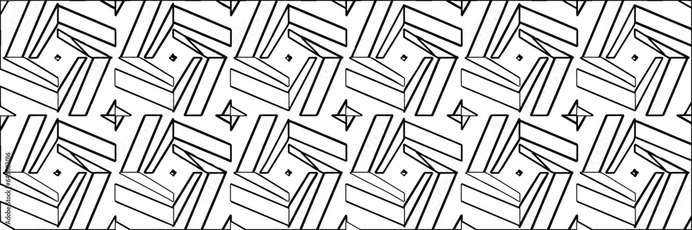 White background with striped shapes. Texture with figures from lines.Line shape design.Abstract background for web page, textures, card, poster, fabric, textile. Monochrome graphic repeating design. White background with striped shapes. Texture with figures from lines.Line shape design.Abstract background for web page, textures, card, poster, fabric, textile. Monochrome graphic repeating design.