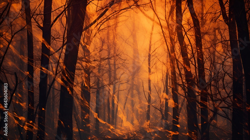A dangerous big forest fire