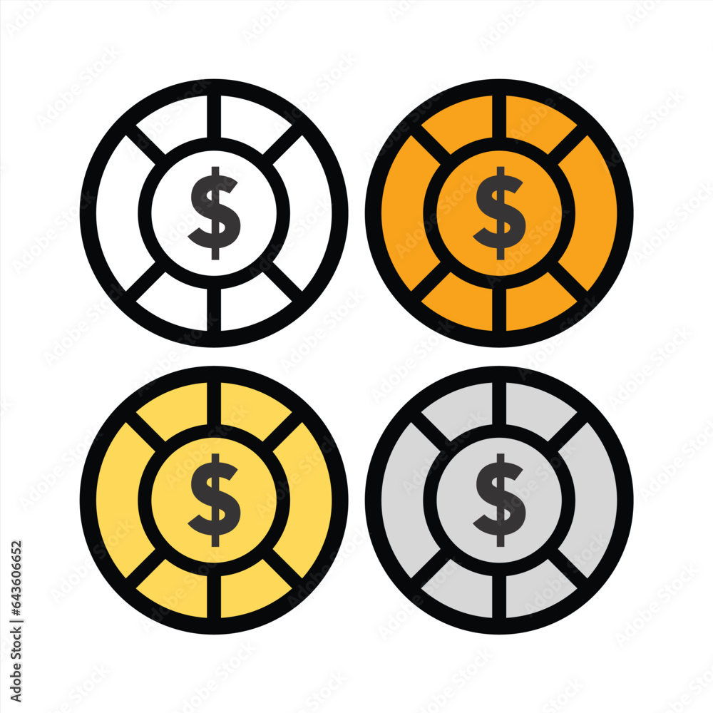 vector coin in flat design, business coin vector vector coin in flat design, business coin vector