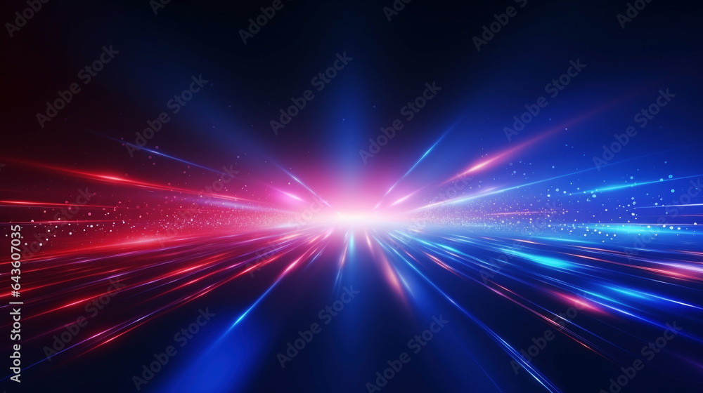 Dark background illuminated by red and blue lights Dark background illuminated by red and blue lights