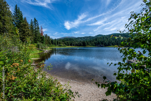 Reflections on South Skookum Lake in the Colville National Forest.