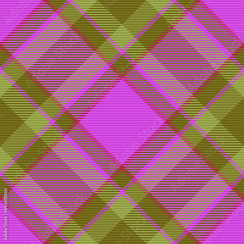 Seamless background check of tartan plaid fabric with a texture pattern vector textile.