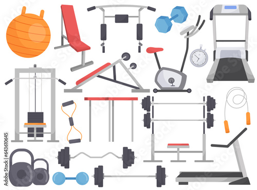 Professional gym training apparatus and equipment, weights for workout exercise, running track set