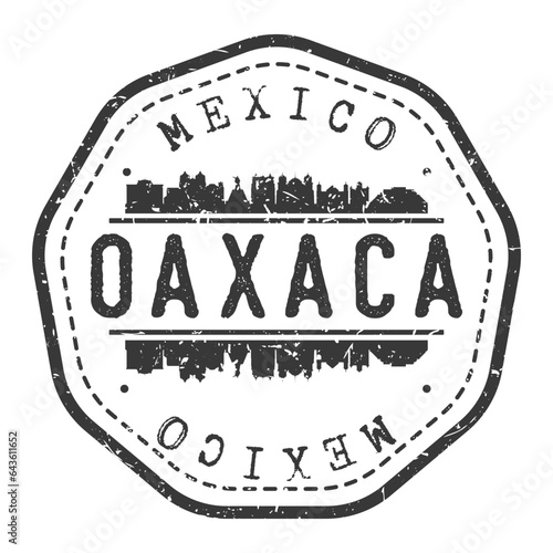 Oaxaca, Mexico Map Stamp Retro Postmark. Silhouette Postal Passport. Seal Round Vector Icon. Badge Vintage Postage Design.