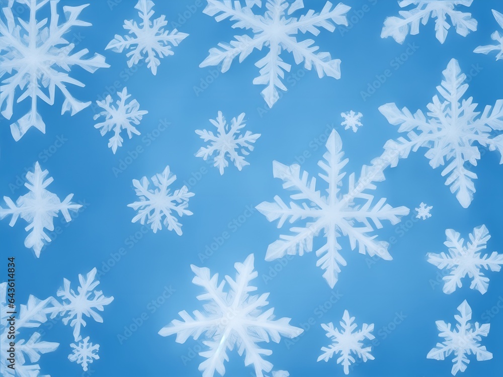 winter background with beautiful various snowflakes winter background with beautiful various snowflakes