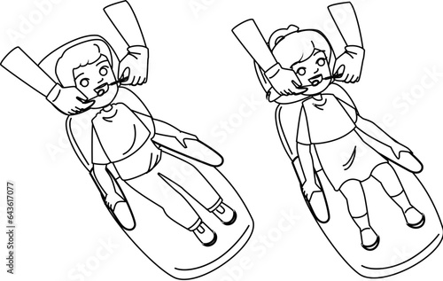 dental checkup kid vector. dentist child, dentistry care, clinic treatment, tooth hygiene, health oral dental checkup kid character. people black line illustration