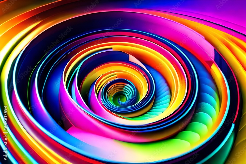 abstract colorful spiral abstract colorful spiral