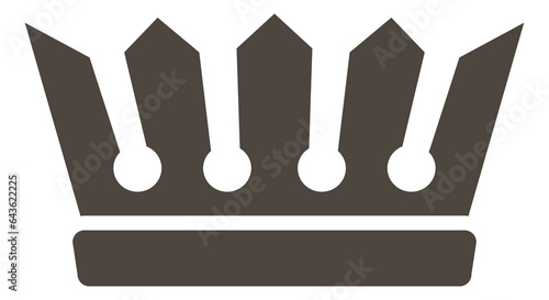 Royal logo. Premium quality sign. Black crown