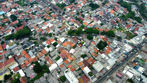 dense urban environment seen from above