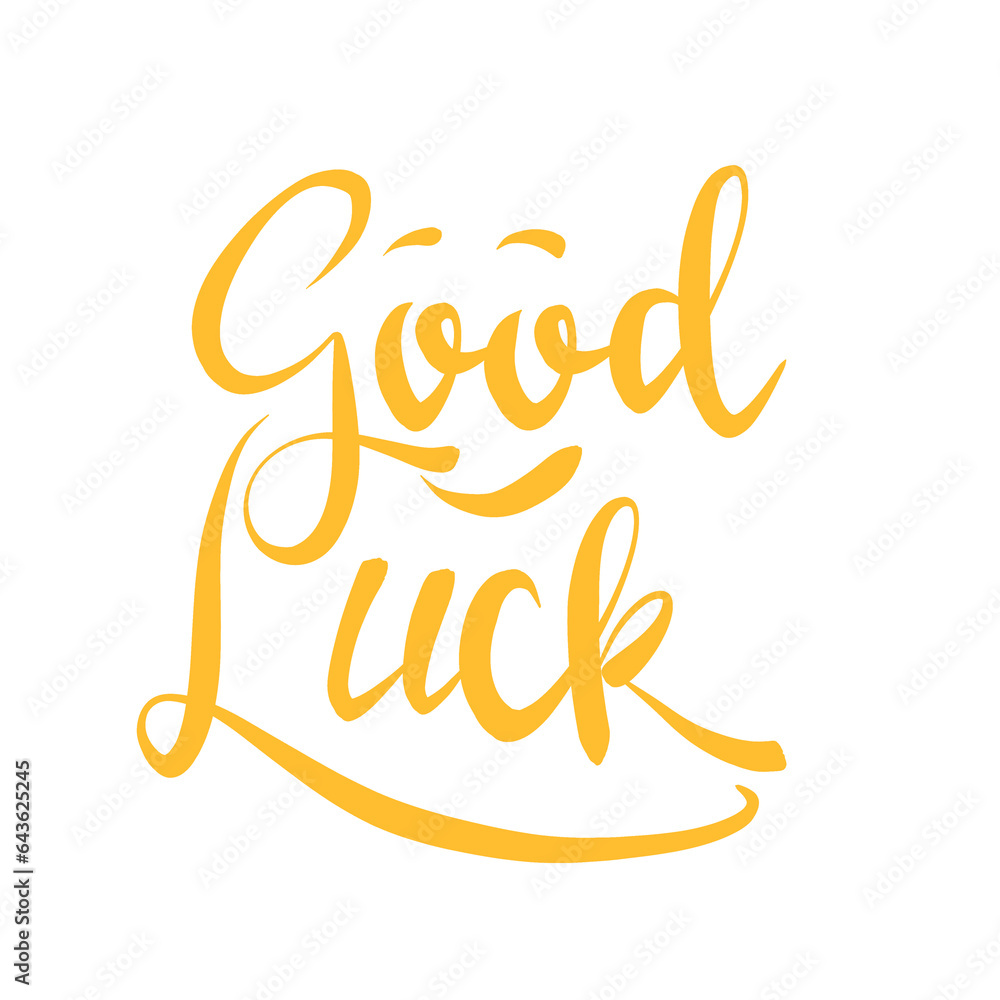 Good luck golden lettering Good luck golden lettering