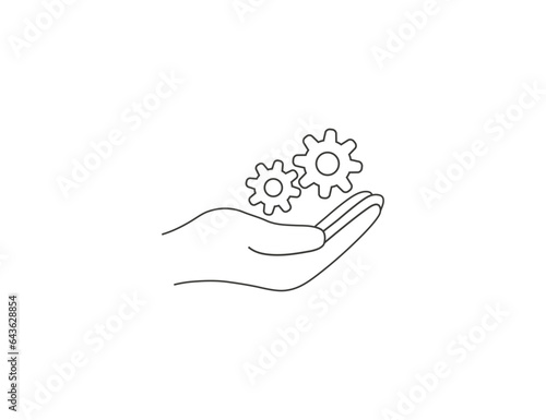 Skills, problem solving icon. Vector illustration.