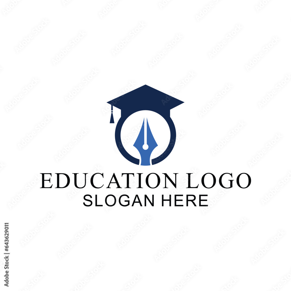 custom made wallpaper toronto digitallogo with education concept, book vector and student success