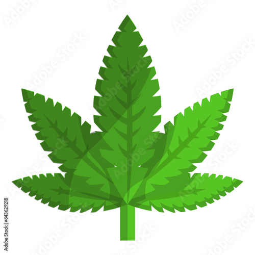 marihuana Male Leaf concept, cannabigerol Plant vector color icon design, Cannabis and marijuana symbol, thca and cbdasign, recreational herbal drug stock illustration