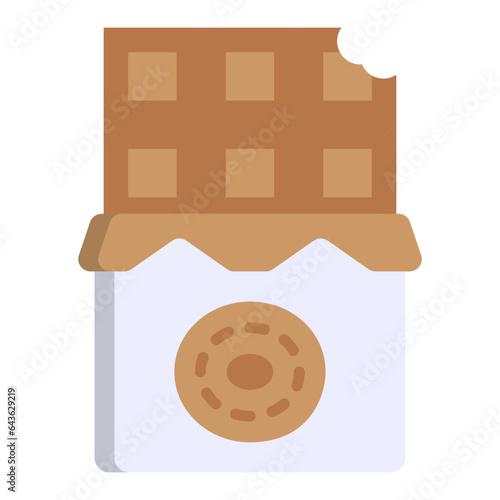 cannabis infused snacks or chocolate bars concept, marijuana edible experience vector color icon design, Cannabis and marijuana symbol, thca and cbdasign, recreational herbal drug stock illustration
