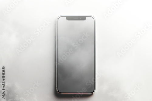 Obraz na płótnie Modern Smartphone Isolated on White Background, Generative Ai w salonie