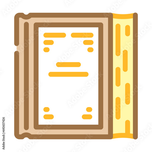 jewish prayer book siddur color icon vector. jewish prayer book siddur sign. isolated symbol illustration