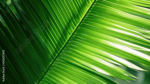 Abstract tropical palm leaf texture natural tropical green leaf close up.