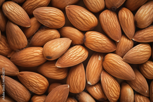 Almond nuts close up