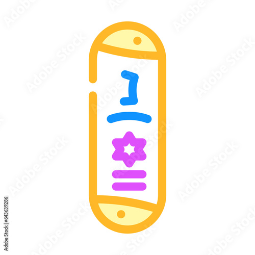 mezuzah doorpost color icon vector. mezuzah doorpost sign. isolated symbol illustration