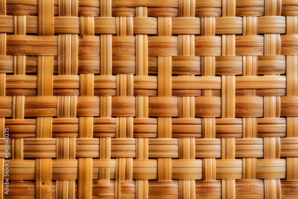 Intricate Patterns and Earthy Tones: Exploring the Macro Texture of a Bamboo Woven Mat Intricate Patterns and Earthy Tones: Exploring the Macro Texture of a Bamboo Woven Mat