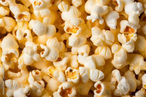 A Captivating Close-Up Revealing the Intricate Texture of a Popcorn Kernel