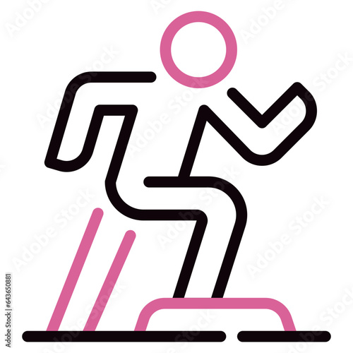 Aerobic Dance Icon illustration