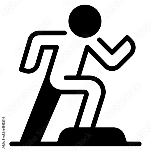Aerobic Dance Icon illustration