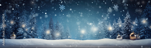 Christmas concept panoramic background © Farnaces