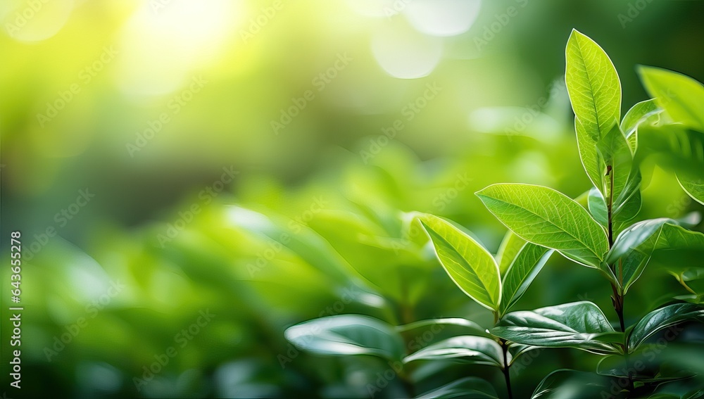 Closeup nature view of green leaf on blurred greenery background Closeup nature view of green leaf on blurred greenery background