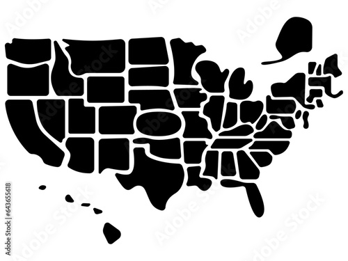 Playful map of United States