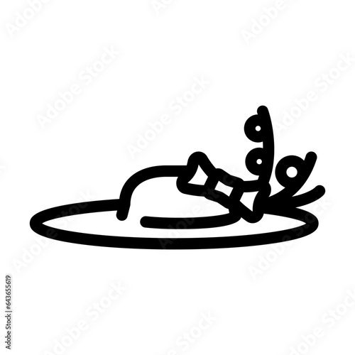 fascinator hat cap line icon vector. fascinator hat cap sign. isolated contour symbol black illustration