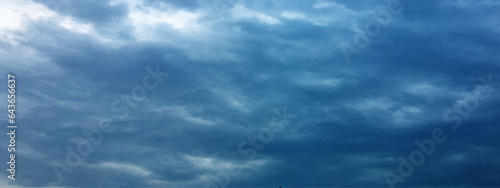 blue sky with clouds Abstract gritty and blank burnished fogy blue grunge background texture, Old and granulated blue paper, inflated blue smoke, blue background dry sky