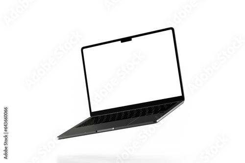 Isolated Floating Laptop Air 
