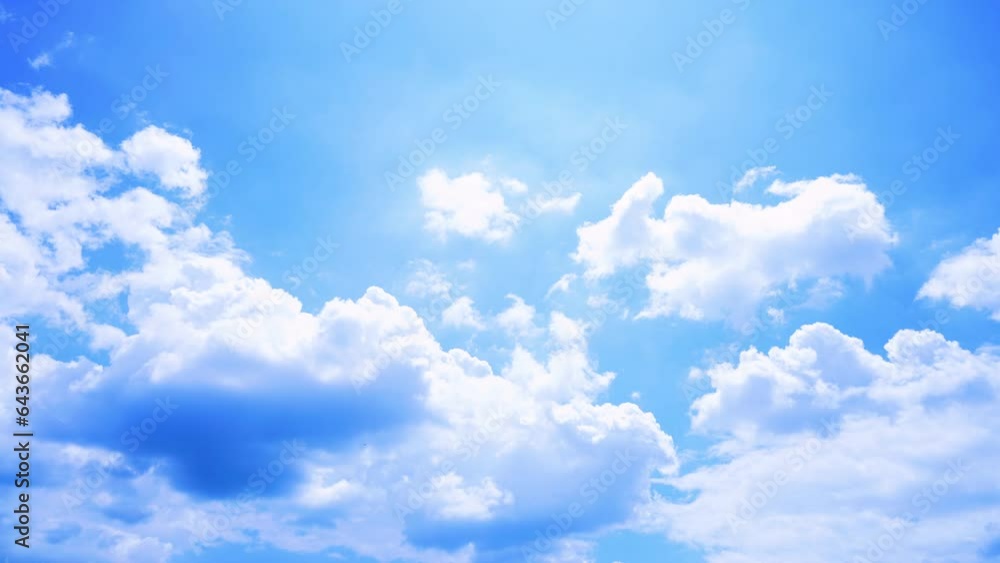 Cloudscape Time lapse - Various clouds flowing in sunny partly cloudy Cloudscape Time lapse - Various clouds flowing in sunny partly cloudy