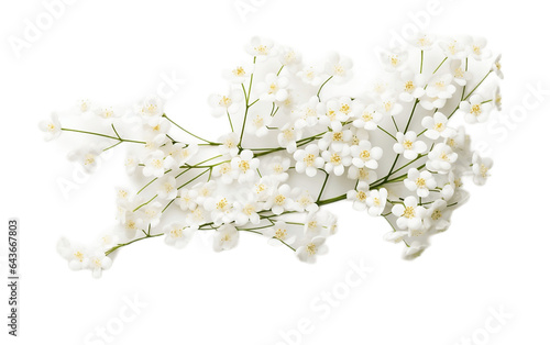 Baby Breath Flower Isolated on Transparent PNG Background, rendering. Generative AI
